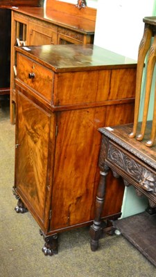 Lot 1342 - A 19th century mahogany wine cabinet