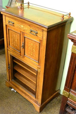 Lot 1358 - An inlaid music cabinet