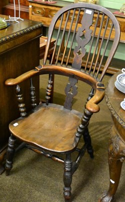 Lot 1363 - High back Windsor chair