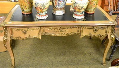 Lot 1366 - A French gilt metal mounted Kingwood bureau plat