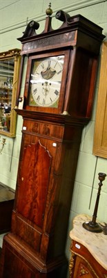 Lot 1371 - An eight day mahogany longcase clock signed Thos Barton, Newborough