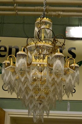 Lot 1378 - Murano beaded chandelier