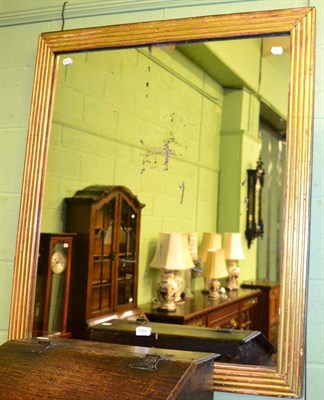 Lot 1380 - A late 19th/early 20th century gilt framed mirror