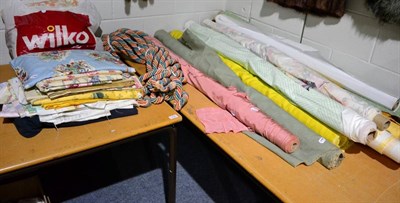 Lot 1408 - A large quantity of assorted fabric Colefax, Mintex fabrics, Designers Guild, Osborne & Little,...