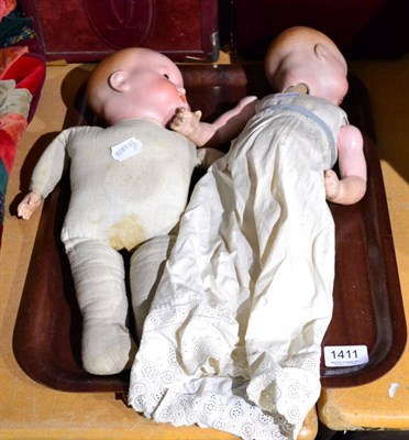 Lot 1411 - Armand Marseille, 'My Dream Baby', bisque head sleeping baby doll, marked A.M. Germany  341/3½...