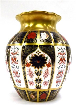 Lot 75 - A Royal Crown Derby Old Imari vase, pattern number 1128
