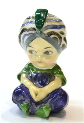 Lot 88 - A Royal Doulton figure, Boy with Turban, HN586, blue and green colourway