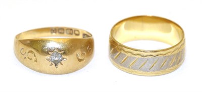 Lot 114 - Two 18ct gold rings