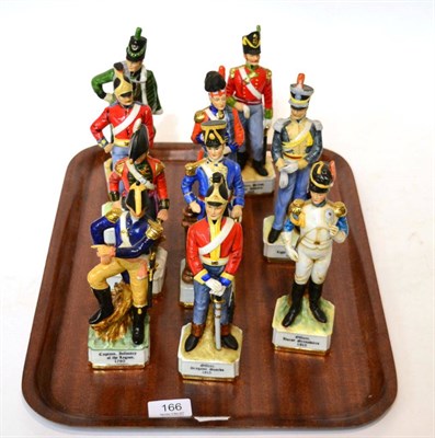 Lot 166 - A set of ten modern Maruri porcelain figures of soldiers