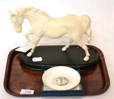 Lot 174 - A Royal Doulton ";Spirit of Freedom"; boxed, together with a small Royal Worcester dish (2)