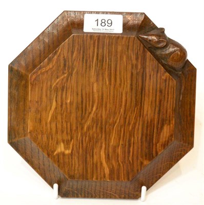 Lot 189 - A Robert ";Mouseman"; Thompson oak teapot stand