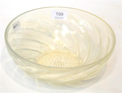 Lot 199 - A opalescent fish design bowl