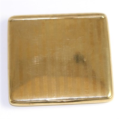 Lot 207 - A 9ct gold cigarette case