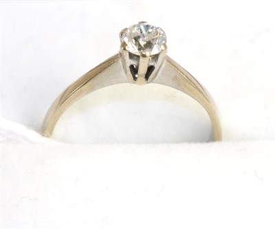 Lot 223 - An 18 carat white gold diamond solitaire ring, 0.33 carat approximately, finger size L