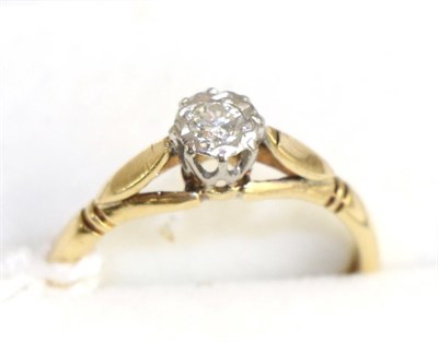 Lot 237 - A diamond solitaire ring, 0.10 carat approximately, finger size K