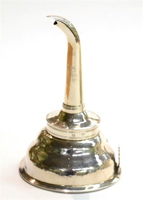 Lot 266 - A George III silver wine funnel, by AR, London, 1788, 15cm in height