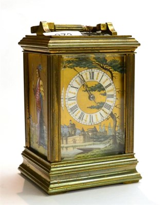 Lot 273 - A French carriage timepiece