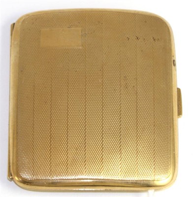 Lot 337 - A 9ct gold cigarette case