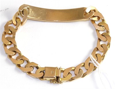 Lot 342 - A 9ct gold identity bracelet