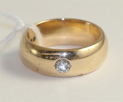 Lot 373 - A 9ct gold solitaire diamond ring, 0.50 carat approximately, finger size 1