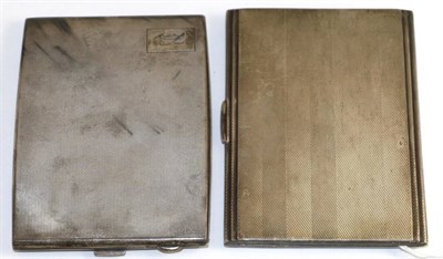 Lot 385 - Two silver cigarette cases