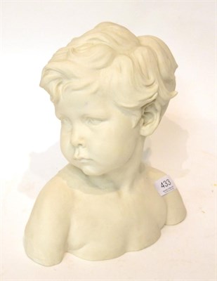 Lot 433 - Sevres porcelain bust of a young boy