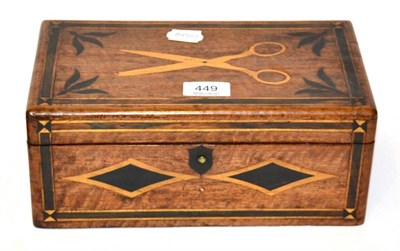 Lot 449 - A sewing box