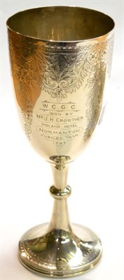 Lot 480 - A large late Victorian silver presentation cup, by J.R. Sheffield 1894 W.C.G.C. won by Mr J.H....