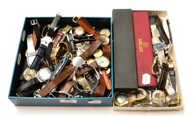 Lot 498 - Sixty gents and ladies wristwatches, automatic, manual winding and quartz examples, makers...