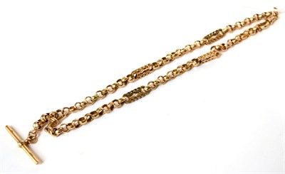 Lot 532 - A guard chain stamped '9ct'