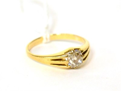 Lot 591 - An old cut diamond solitaire ring, 0.70 carat approximately, finger size P1/2