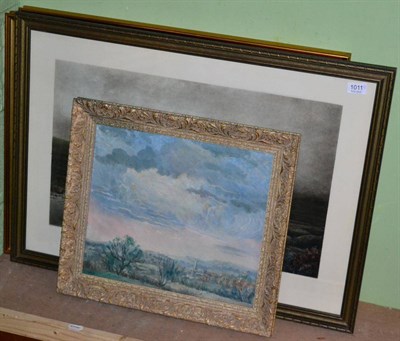 Lot 1011 - * Collard, Extensive landscape view, oil on canvas, together with two pastels of Swaledale by P...