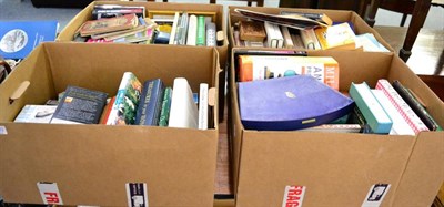 Lot 1120 - Four boxes of books including novels and reference