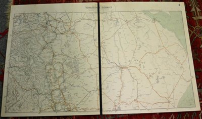 Lot 1130 - The Official Railway Map of the Yorkshire District, 1909, London, Railway Clearing House,...