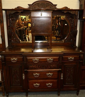 Lot 1149 - A mahogany mirror back sideboard