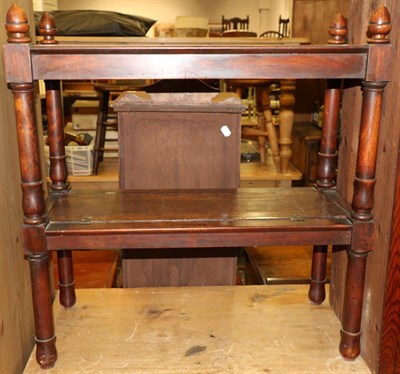 Lot 1154 - A Victorian pine corner cupboard, 85cm in height; together with a 19th century mahogany...