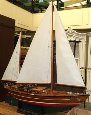 Lot 1160 - Mary Kate kit built radio, controlled Inga IV motor yacht and plans