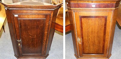 Lot 1190 - Two 19th century corner cupboards