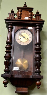 Lot 1222 - A Vienna type wall clock together with a Dunhill jewellery box and a 19th century rosewood...