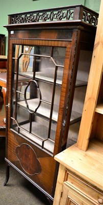 Lot 1238 - A mahogany display cabinet