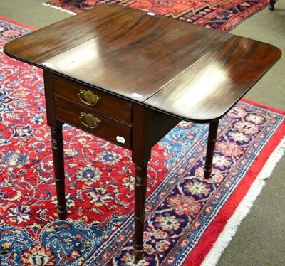 Lot 1253 - A 19th century mahogany Pembroke table