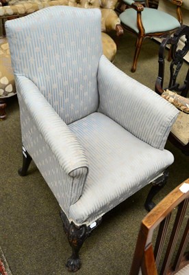 Lot 1266 - A George II style armchair