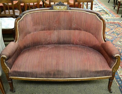 Lot 1287 - A Victorian rosewood framed sofa