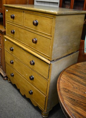 Lot 1329 - A Victorian painted blanket box on chest