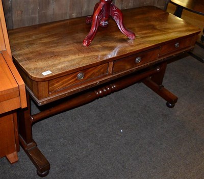 Lot 1332 - A 19th century mahogany side table