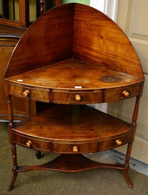 Lot 1334 - A 19th century corner washstand