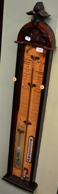 Lot 1337 - A mahogany cased Admiral Fitzroy's barometer