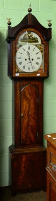 Lot 1341 - A mahogany cased eight day longcase clock, the arched painted dial bearing inscription Bolton,...