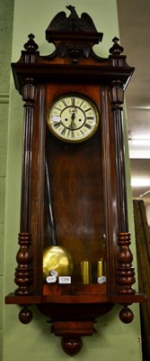 Lot 1348 - A Vienna type wall clock