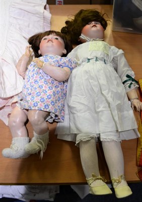 Lot 1379 - A Kammer and Reinhardt large doll 'Lily' with brown wig, sleeping blue eyes, open mouth,...